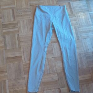 Light Gray Lululemon High-Waisted Leggings